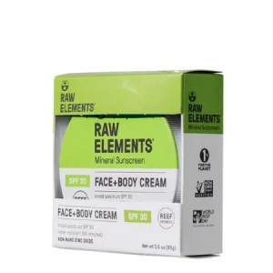 Raw Elements – Φυσικό Αντηλιακό για σώμα & πρόσωπο SPF 30 -Tin 85gr