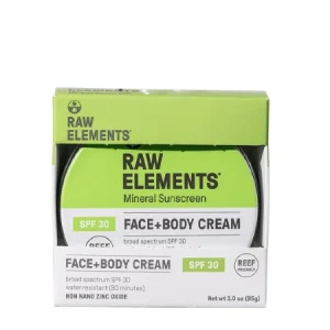 Raw Elements – Φυσικό Αντηλιακό για σώμα & πρόσωπο SPF 30 -Tin 85gr
