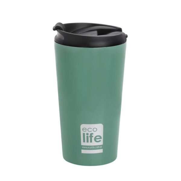 Ecolife - Ανοξείδωτη Κούπα Θερμός 370ml - Light blue