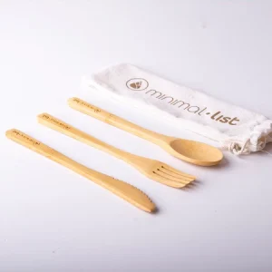 Minimal List - Σετ Μαχαίρι, πιρούνι, κουτάλι από Bamboo