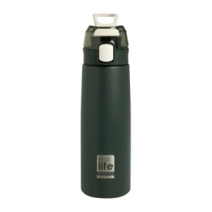 Ecolife - Ανοξείδωτο Μπουκάλι Θερμός με Infuser 550ml - Dark Green
