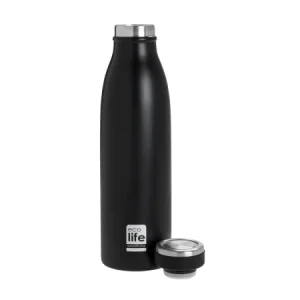 Ecolife - Ανοξείδωτο Μπουκάλι Θερμός Slim 500ml – Black