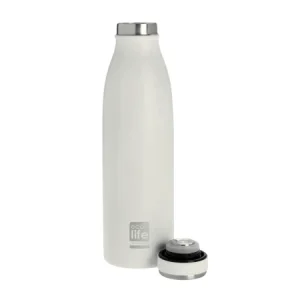 Ecolife - Ανοξείδωτο Μπουκάλι Θερμός Slim 500ml – White