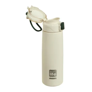 Ecolife - Ανοξείδωτο Μπουκάλι Θερμός με Infuser 550ml - White