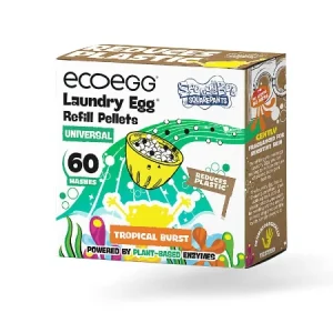 Ecoegg - Ορυκτά σφαιρίδια επαναγέμισης αυγού - Laundry Egg Refill Pellets 60 πλύσεις - Spongebob Universal Tropical Burst