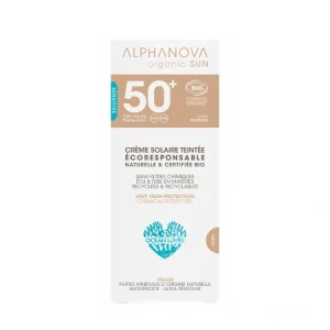 Alphanova - Αντηλιακή κρέμα προσώπου με χρώμα SPF 50+ Nude 50ml