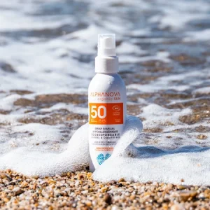 Alphanova - Υποαλλεργικό Αντηλιακό Spray σώματος Sensitive Family SPF 50 με Άρωμα Καρύδας